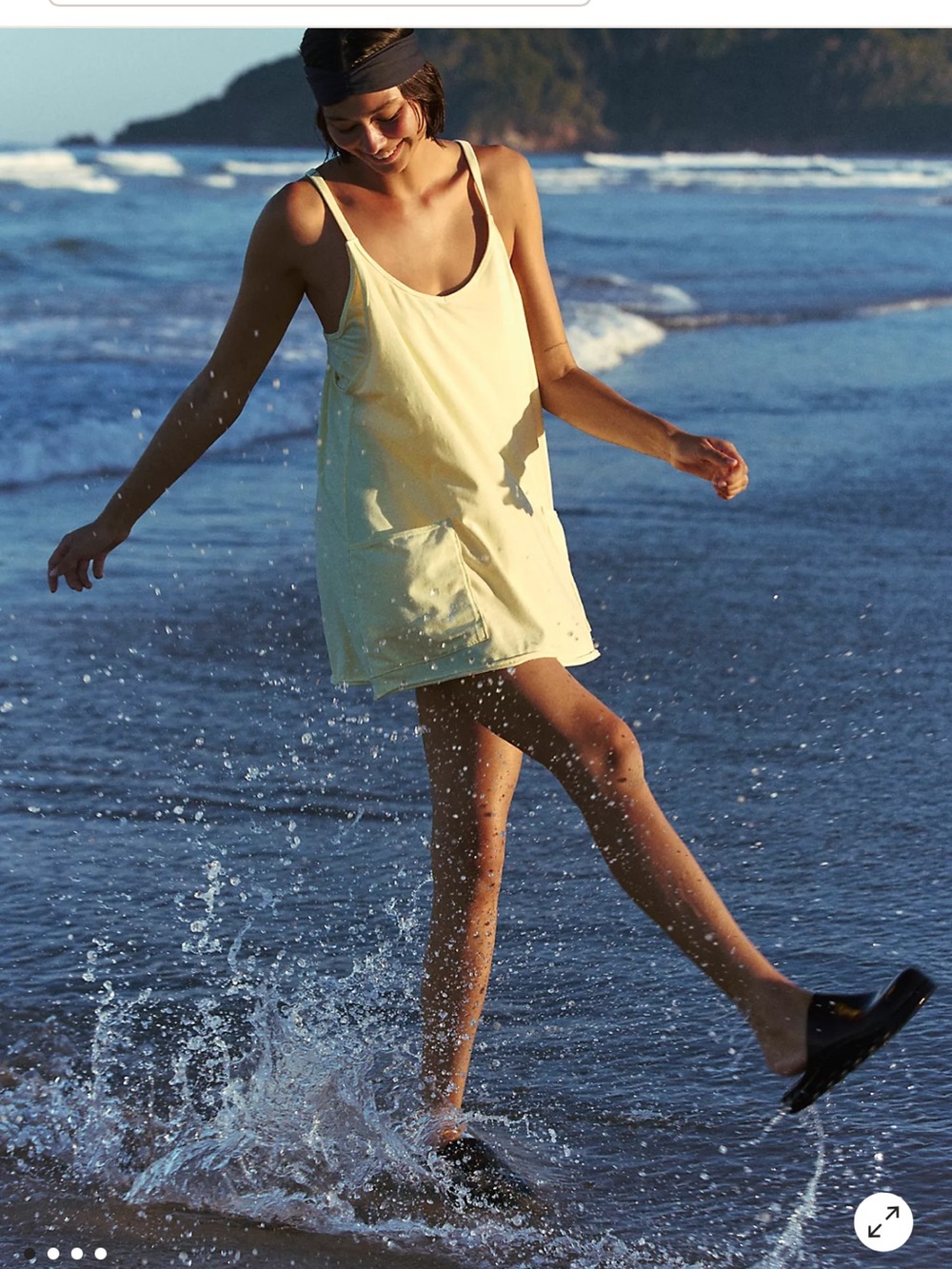 FP Movement by Free People Light Blue Pocket athletic Tank Dress - Picture 4 of 5